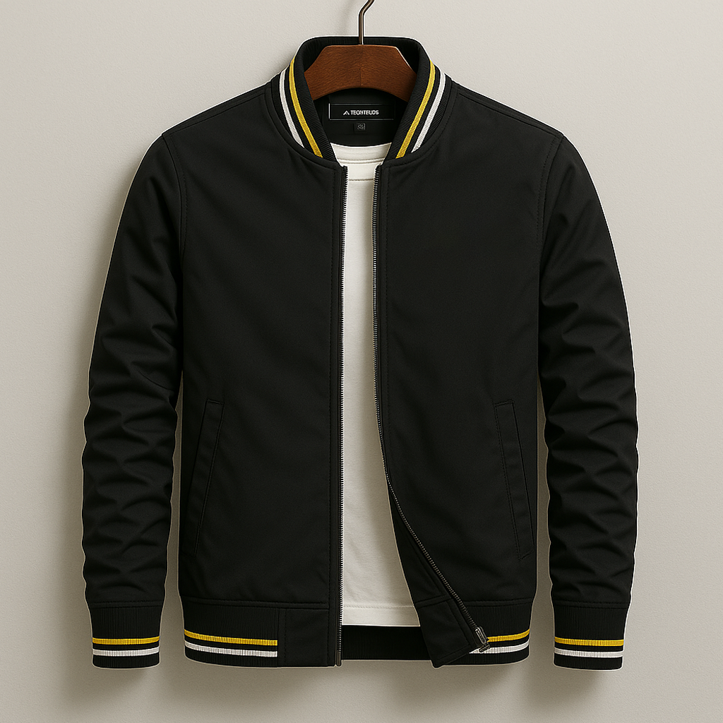 Brenzio™ | Elegant Striped Bomber Jacket