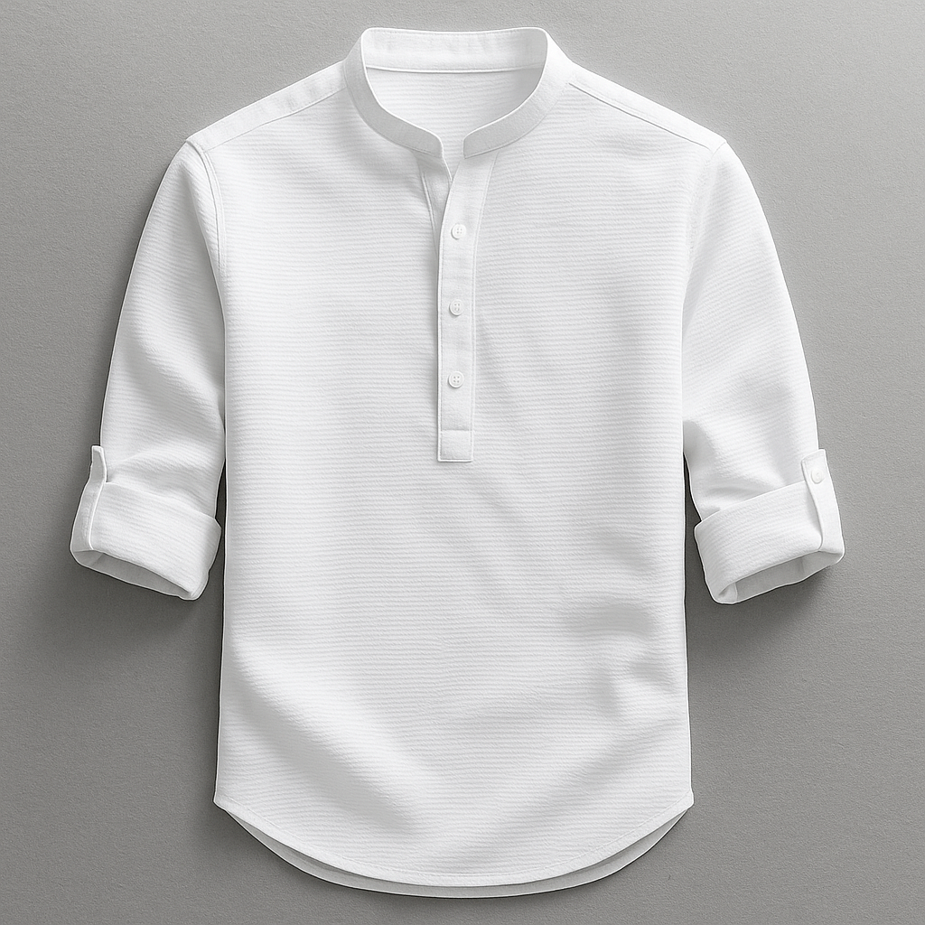 Adrian – Versatile Mandarin Collar Shirt