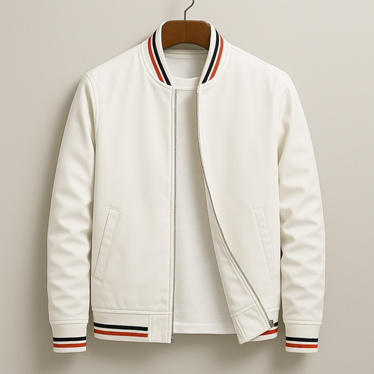 Brenzio™ | Elegant Striped Bomber Jacket