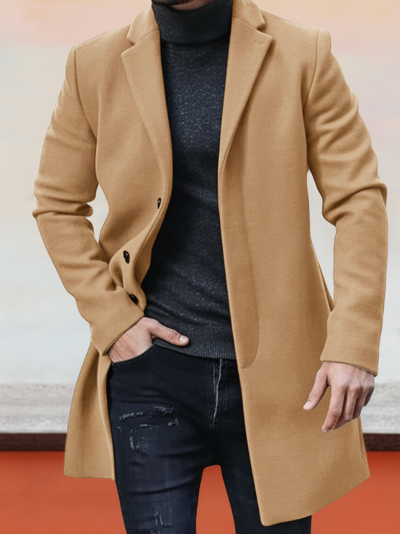 Grant – Modern Long Button Coat