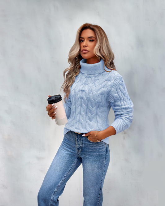 Bella - Warm Knitted Turtleneck Jumper