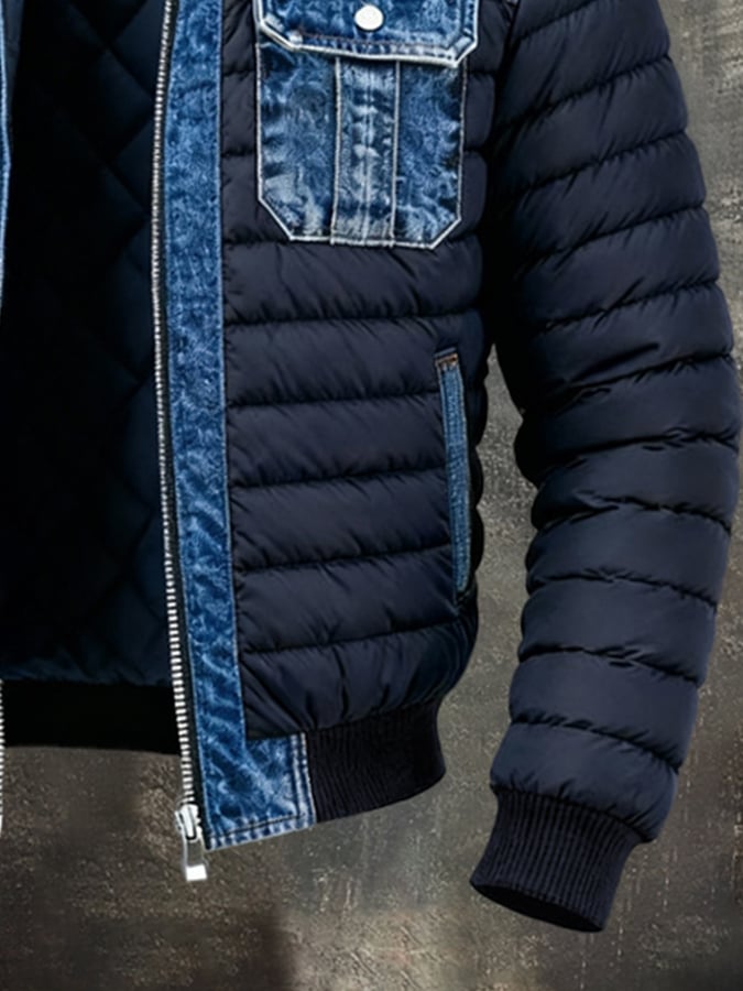 Callen – Quilted Denim Jacket